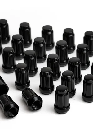 Grab Now ICON Alloys, Lug Nut Kit, M12 x 1.5, Black, 24 Count with Lug Key