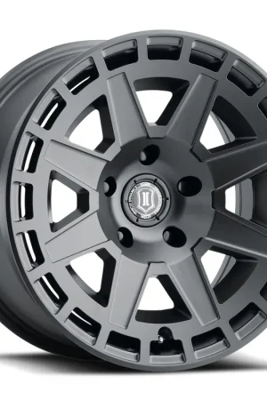 ICON Alloys Compass, Satin Black, 17 x 8.5 / 6 x 5.5, 0mm Offset, 4.75" BS Mega Sale