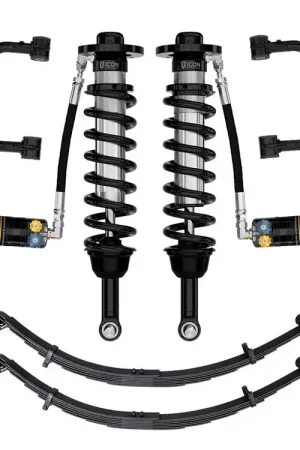 ICON 2021-2024 Ford F-150 Tremor, 2.5-3" Lift, Stage 4 Suspension System, Tubular, CDXS, w/ Leaf Packs Fresh Stock