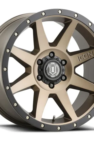 ICON Alloys Rebound, Bronze, 20 x 9 / 5 x 5, -12mm Offset, 4.5" BS Brand New