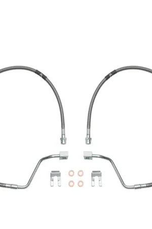 ICON 2017-2025 Ford F-250/F-350 Super Duty, Front, 4.5"-7” Lift, Extended Stainless Brake Line Kit Exclusive