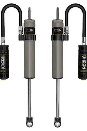 Affordable ICON 2023-2025 Ford F-250/F-350 Super Duty 4WD, 4.5” Lift, Front, V.S. 2.5 Aluminum Series Shocks, Remote Reservoir, Pair