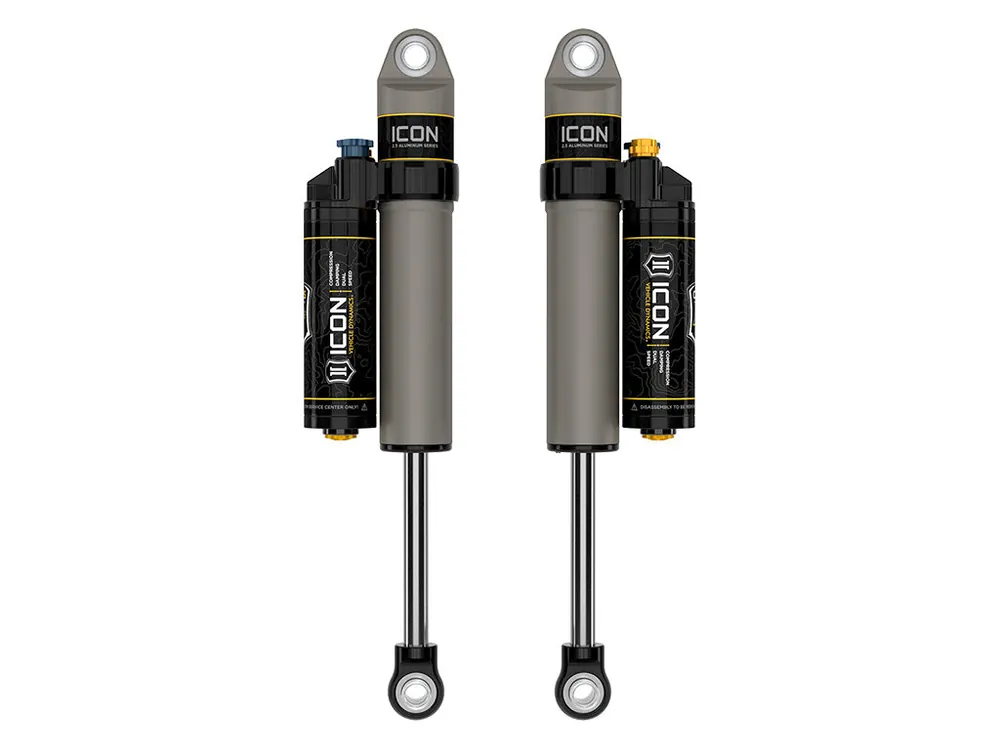 ICON 2009-2024 Ford F-150/2004-2008 Ford F-150 4WD, 0-1" Lift, Rear, V.S. 2.5 Aluminum Series Shock Absorbers, Piggyback Reservoir w/ CDXS, Pair Today Only