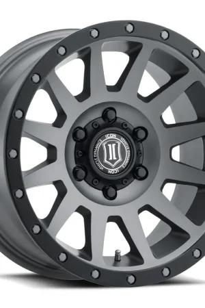 ICON Alloys Compression, Titanium, 17 x 8.5 / 6 x 135, 6mm Offset, 5" BS Money Back Guarantee