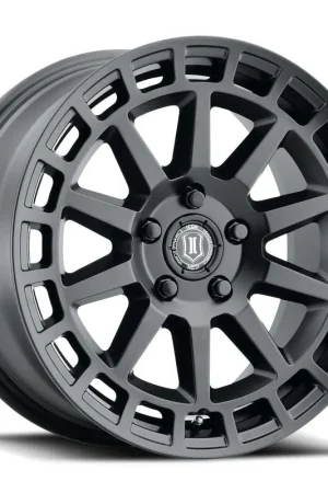 ICON Alloys Journey, Satin Black, 17 x 8 / 5 x 4.5, 38mm Offset, 6" BS Crafted
