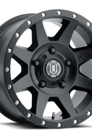ICON Alloys Rebound, Satin Black, 18 x 9 / 5 x 150, 25mm Offset, 6" BS No Minimum Order