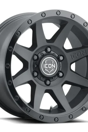 ICON Alloys Rebound, Double Black, 17 x 8.5 / 6 x 5.5, 0mm Offset, 4.75" BS Hot Deal
