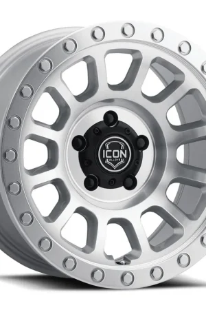 Free Delivery ICON Alloys Hulse, Silver Machined, 18 x 9 / 8 x 180, 12mm Offset, 5.5" BS