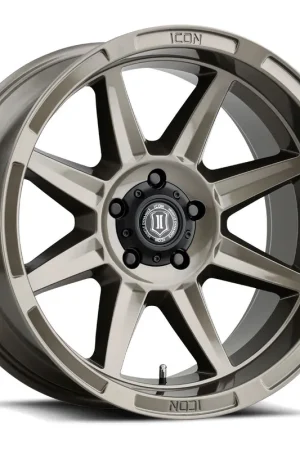 Shop Now ICON Alloys Bandit, Gloss Bronze, 20 x 10 / 5 x 150, -24mm Offset, 4.5" BS