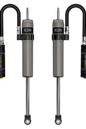 ICON 1996-2002 Toyota 4Runner, 0-2" Lift, Rear, V.S. 2.5 Aluminum Series Shock Absorbers, Remote Reservoir w/ CDCV, Pair Premium