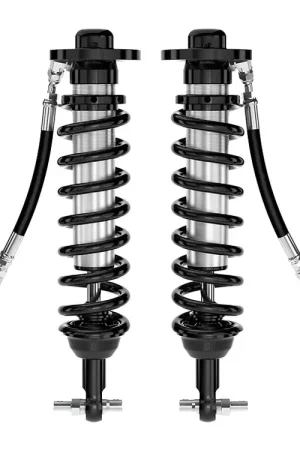 Crafted ICON 2021-2024 Ford F-150 4WD, 0-2.75" Lift, Front, V.S. 2.5 Series Coilovers, Remote Reservoir, Pair