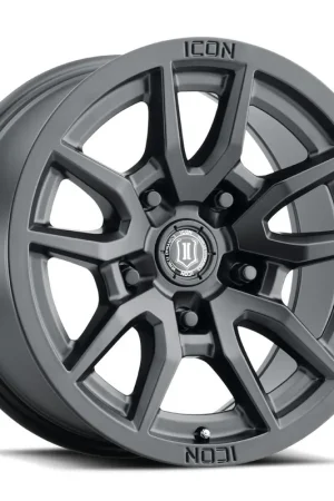 Today Only ICON Alloys Vector 5, Satin Black, 17 x 8.5 / 5 x 150, 25mm Offset, 5.75" BS