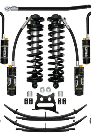 Latest ICON 08-10 Ford F250/F350, 2.5-3" Lift, Stage 5 Coilover System w/ Leaf Springs