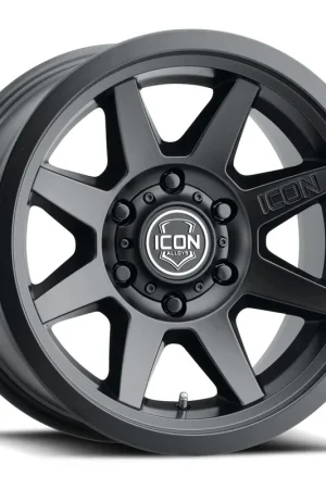 ICON Alloys Rebound SLX, Satin Black, 17 x 8.5 / 6 x 5.5, 25mm Offset, 5.75" BS While Supplies Last