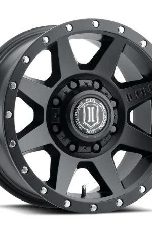 ICON Alloys Rebound HD, Satin Black, 18 x 9 / 8 x 6.5, 12mm Offset, 5.25" BS Authentic