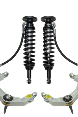 Hassle-Free Returns ICON 09-13 Ford F150 4WD, 1.75-2.63" Lift, Stage 5 Suspension System, Billet UCA