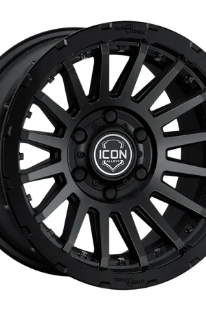 ICON Alloys Recon Pro, Satin Black, 17 x 8.5 / 6 x 5.5, 0mm Offset, 4.75" BS Brand New