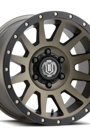 Next Day Delivery ICON Alloys Compression, Bronze, 18 x 9 / 6 x 5.5, 0mm Offset, 5" BS
