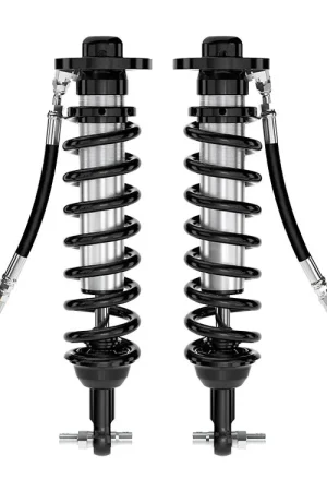 ICON 2021-2024 Ford F-150 4WD, 0-2.75" Lift, Front, V.S. 2.5 Series Coilovers, Remote Reservoir w/ CDCV, Pair Fan Favorite