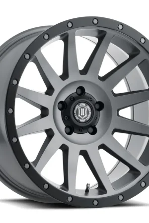 Place Order ICON Alloys Compression, Titanium, 20 x 10 / 6 x 135, -19mm Offset, 4.75" BS