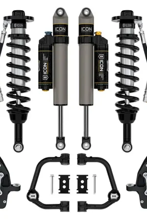 Sale ICON 2021-2024 Ford F-150 4WD, 3.5-4.5" Lift, Stage 4 Suspension System, Tubular, CDXS, w/ Leaf Packs