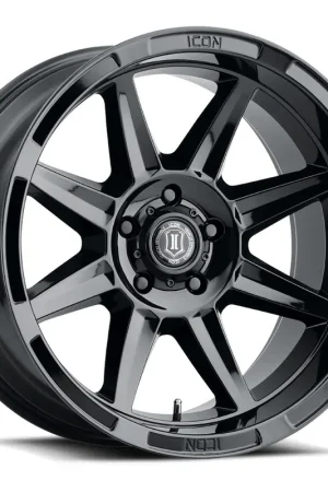 Limited Offer ICON Alloys Bandit, Gloss Black, 20 x 10 / 6 x 150, -24mm Offset, 4.5" BS