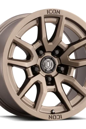 ICON Alloys Vector 5, Bronze, 17 x 8.5 / 5 x 5, -6mm Offset, 4.5" BS Next Day Delivery