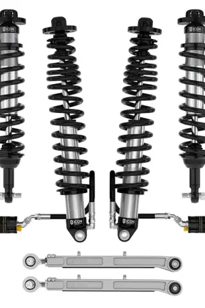 Limited Offer ICON 2021-2023 Ford Bronco, Non-Sasquatch, 3-4" Lift, Stage 6 Suspension System, CDCV, Billet, Heavy Rate Rear Spring