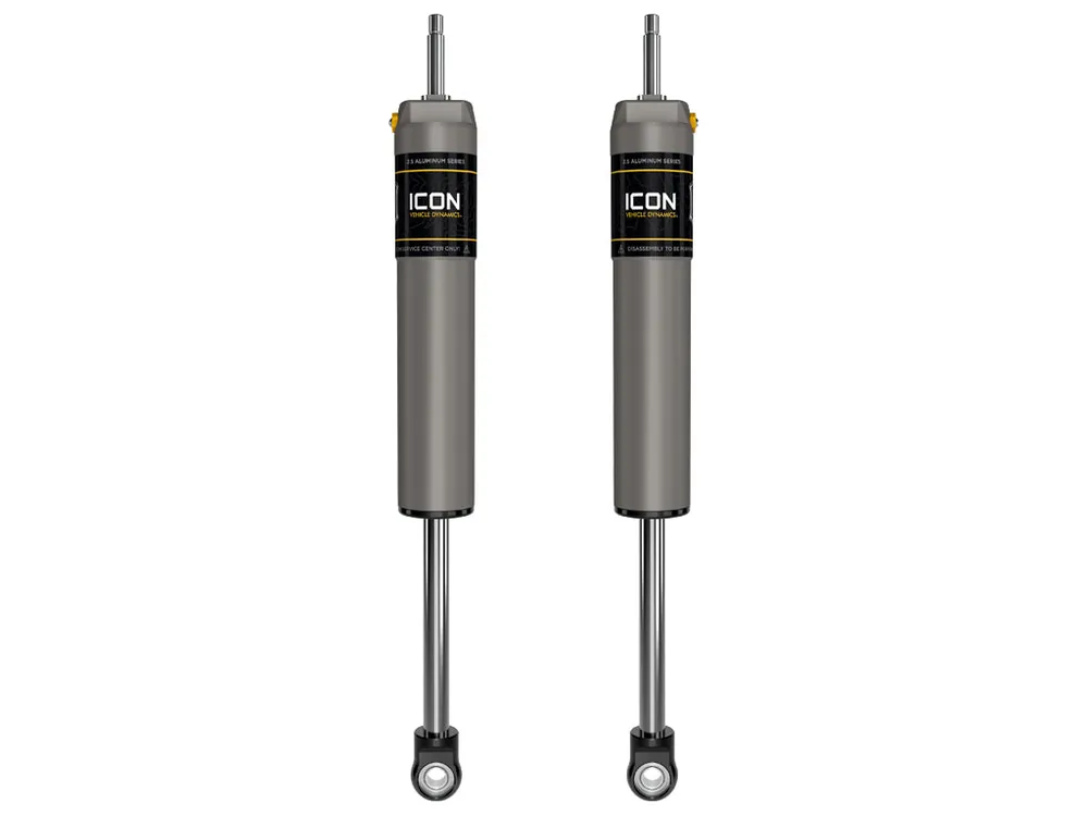 ICON 2005-2025 Ford F-250/F-350 Super Duty 4WD, 7” Lift, Front, V.S. 2.5 Aluminum Series Shock Absorbers, Internal Reservoir, Pair Exclusive