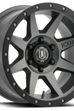 ICON Alloys Rebound, Titanium, 17 x 8.5 / 6 x 5.5, 0mm Offset, 4.75" BS Limited Time
