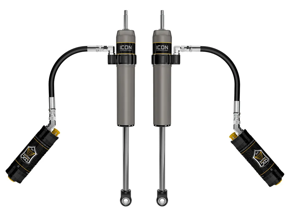 ICON 2023-2025 Ford F-250/F-350 Super Duty 4WD, 4.5” Lift, Front, V.S. 2.5 Aluminum Series Shocks, Remote Reservoir w/ CDCV, Pair Today Only