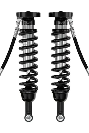 Shop Now ICON 2021-2023 Chevrolet Tahoe & Suburban/2021-2023 GMC Yukon & Yukon XL, 2.5-3.25” Lift, Front, V.S. 2.5 Series Coilover Kit, Remote Reservoir w/ CDCV
