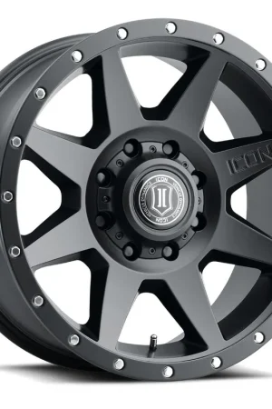 ICON Alloys Rebound, Satin Black, 20 x 9 / 8 x 170, 6mm Offset, 5.25" BS Free Delivery