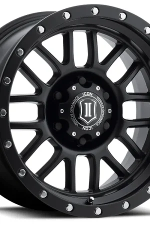 New Release ICON Alloys Alpha, Satin Black, 17 x 8.5 / 6 x 135, 6mm Offset, 5" BS