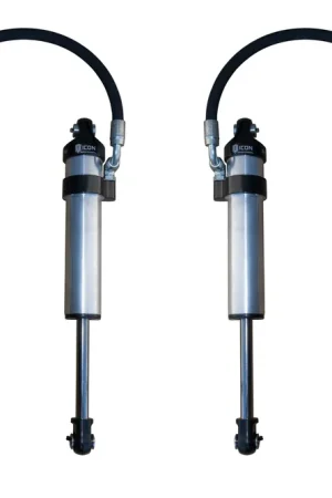 ICON 2003-2024 Toyota 4Runner/2005-2023 Toyota Tacoma/2007-2014 Toyota FJ Cruiser, Front, 2.5 VS Stock Width Remote Reservoir w/ CDCV Secondary Shocks, Pair Money Back Guarantee