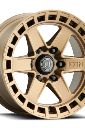 Factory Price ICON Alloys Raider, Satin Brass, 17 x 8.5 / 6 x 135, 6mm Offset, 5" BS