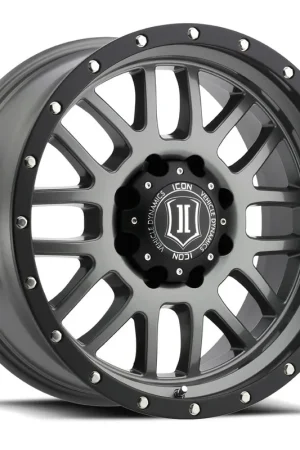 ICON Alloys Alpha, Gun Metal, 20 x 9 / 8 x 170, 0mm Offset, 5" BS Hassle-Free Returns