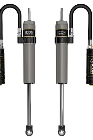 Best Price ICON 2005-2025 Ford Super Duty 4WD, 0-2.5” Lift, Front, V.S. 2.5 Aluminum Series Shock Absorbers, Remote Reservoir w/ CDCV, Pair