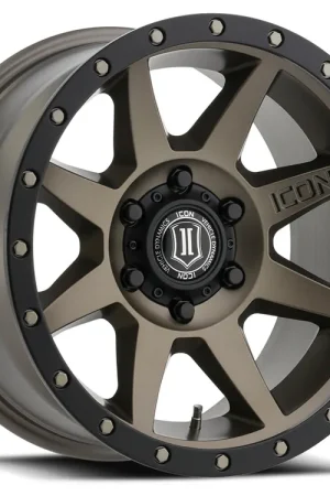 ICON Alloys Rebound, Bronze, 17 x 8.5 / 6 x 120, 0mm Offset, 4.75" BS Money Back Guarantee