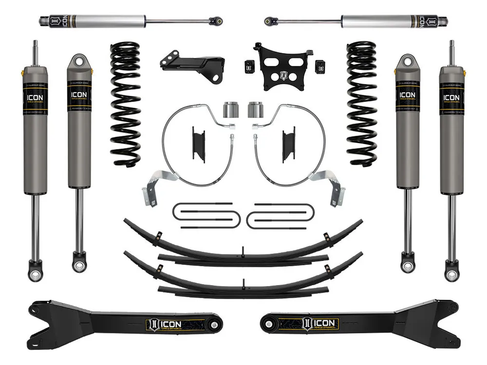 ICON 2023-2025 Ford F-250/F-350 Super Duty 4WD, Diesel, 4.5" Lift, Stage 3 Suspension System w/ Radius Arms & Expansion Packs Price Drop