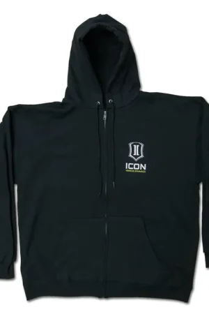 Hot Deal ICON Standard-Logo Hoodie – Black, XXXL