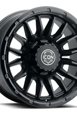 Markdown ICON Alloys Cajon, Double Black, 20 x 9 / 8 x 170, 6mm Offset, 5.25" BS