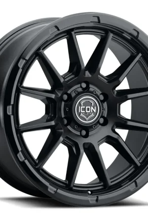 Weekend Sale ICON Alloys Cajon, Double Black, 20 x 9 / 6 x 5.5, 16mm Offset, 5.625" BS